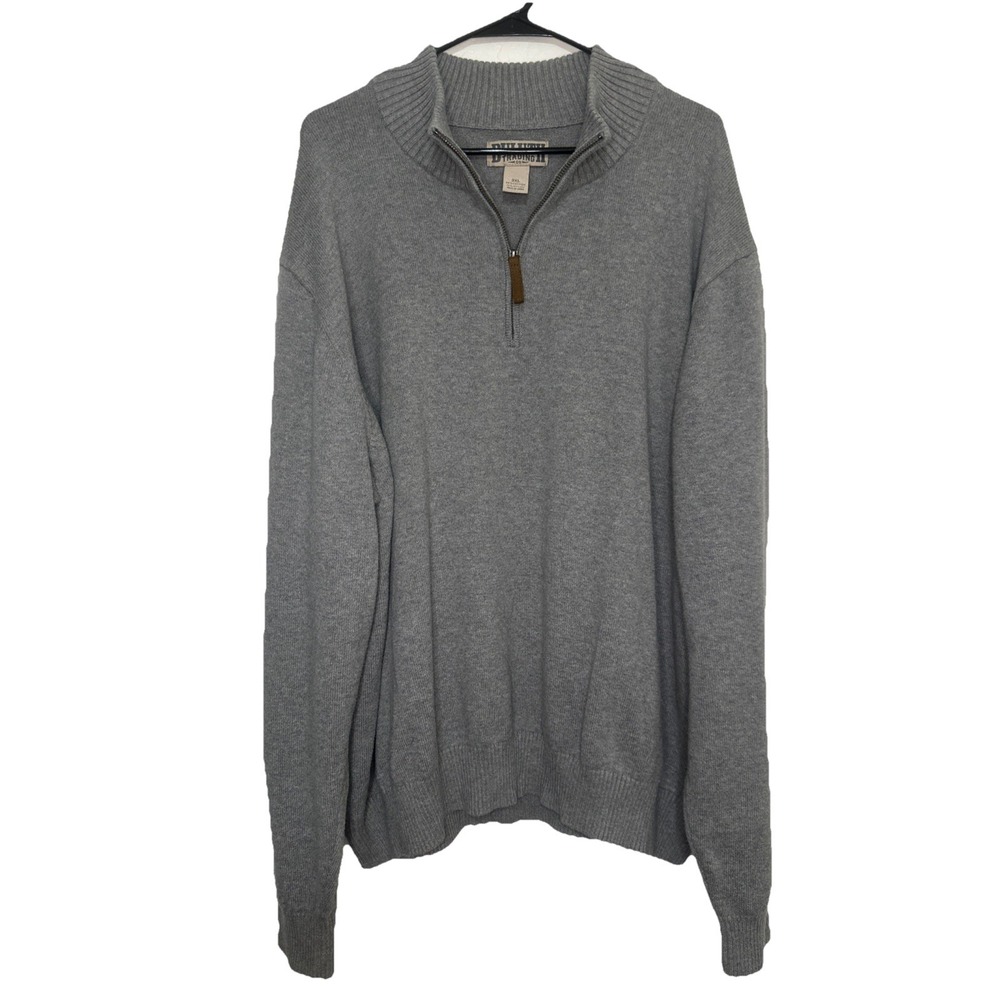 Duluth Trading Co Gray 1/4 Zip Sweater‎ Pullover Mens Size 3XL (44)